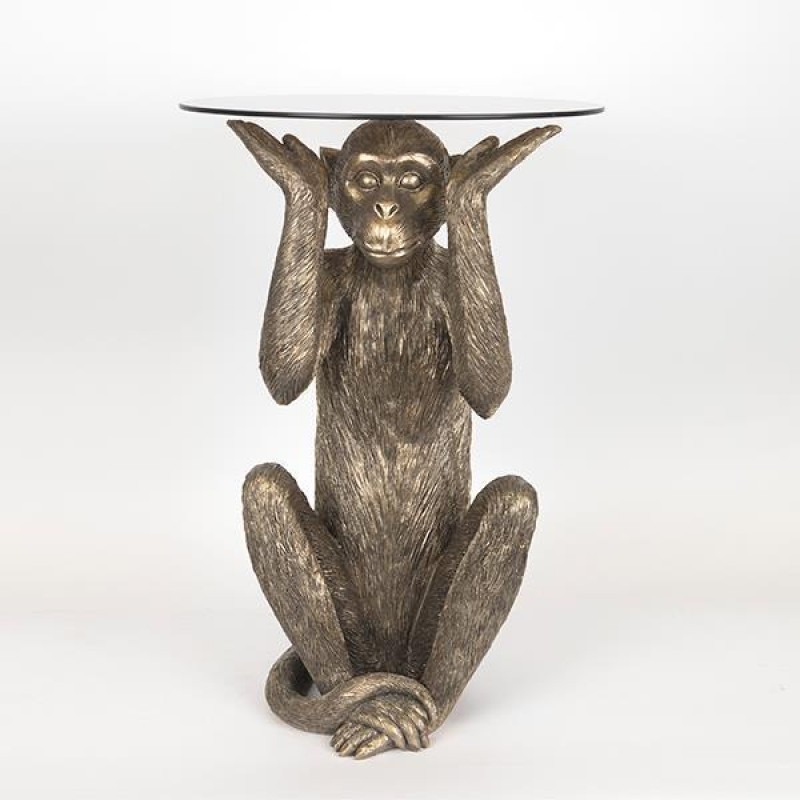 TABLE , ORANGUTAN, BROWN, 31x25x60cm 750-39526