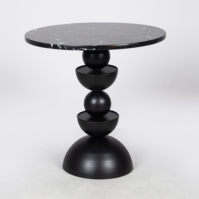 SIDE TABLE, METAL, BLACK, 45X45X44.5cm 750-39547