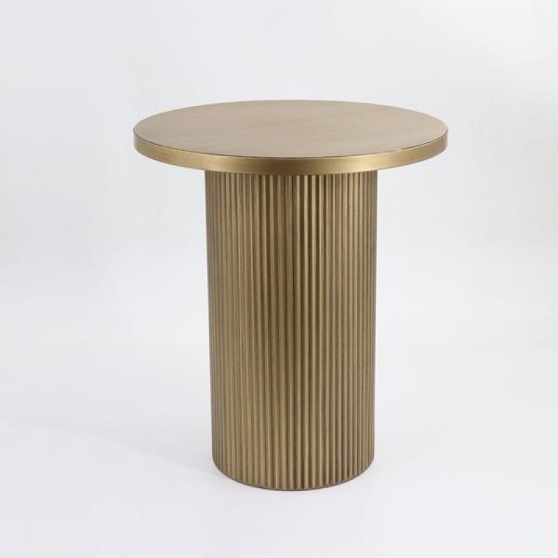 SIDE TABLE, METAL, GOLD, 40X40X46.5cm 750-39549