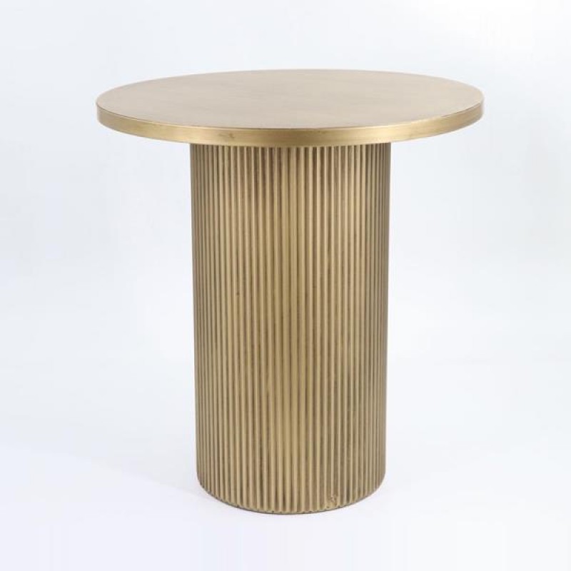 SIDE TABLE, METAL, GOLD, 48X48X51cm 750-39550