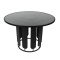 TABLE, METAL, BLACK, 110x110x74.5cm 750-39563