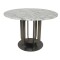 TABLE, METAL, BLACK-WHITE, 110x110x75cm 750-39564