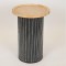 SIDE TABLE, WOODEN, NATURAL COLOR, BLACK BASE, 35x35x51cm 750-40513