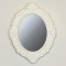 MIRROR, WOODEN, WHITE,  45x58x2cm 751-10024