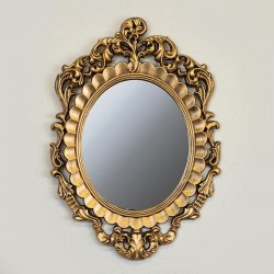 MIRROR, WOODEN, GOLD, 44x62x2cm 751-10025 MIRROR, WOODEN, GOLD, 44x62x2cm 751-10025