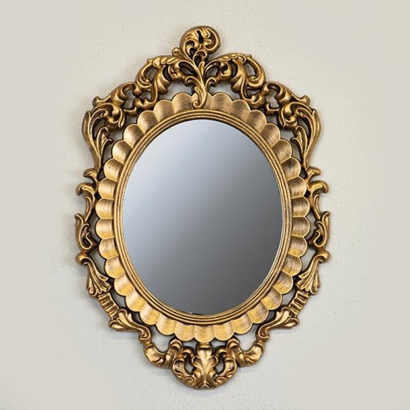 MIRROR, WOODEN, GOLD, 44x62x2cm 751-10025
