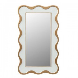 MIRROR, WOODEN, CREM, 68Χ3Χ120CM 751-10033 MIRROR, WOODEN, CREM, 68Χ3Χ120CM 751-10033