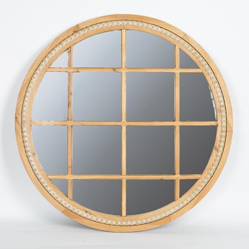 WALL MIRROR, WOODEN FRAME, NATURAL, 71x3CM 751-11016