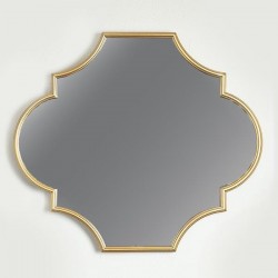 MIRROR, METAL, FRAME, GOLD, 75x2.5x65cm 751-11030 MIRROR, METAL, FRAME, GOLD, 75x2.5x65cm 751-11030