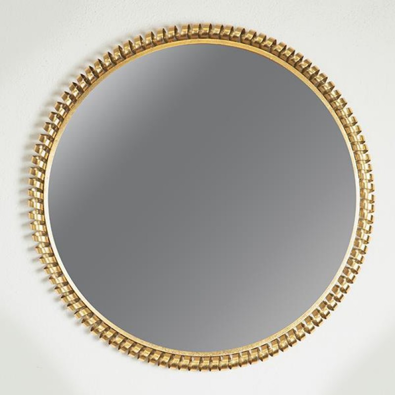 MIRROR, METAL, FRAME, GOLD,66x3x66cm 751-11038