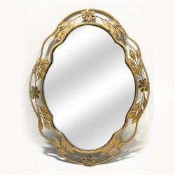 MIRROR, METAL, FRAME, GOLD, 75.5x55.5x4cm 751-11045 MIRROR, METAL, FRAME, GOLD, 75.5x55.5x4cm 751-11045