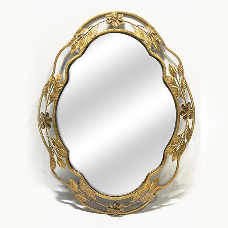MIRROR, METAL, FRAME, GOLD, 75.5x55.5x4cm 751-11045