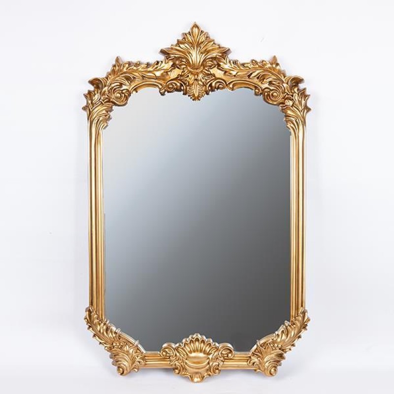 WALL  MIRROR,  PU, GOLD, 70x4x110cm 751-12036