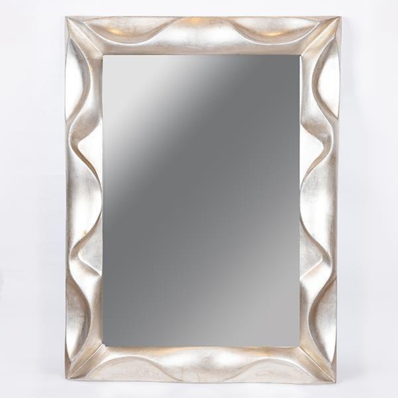 WALL  MIRROR,  PU, SILVER, 93x6x112cm 751-12038