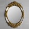 WALL MIRROR, PLASTIC, GOLD, 80x55cm 751-12049