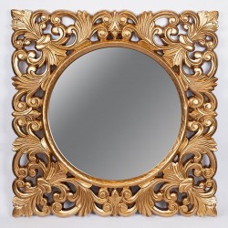 ОГЛЕДАЛО ЗА БАНЯ ЗЛАТИСТО 90X90 СМ ОГЛЕДАЛО ЗА БАНЯ ЗЛАТИСТО 90X90 СМ