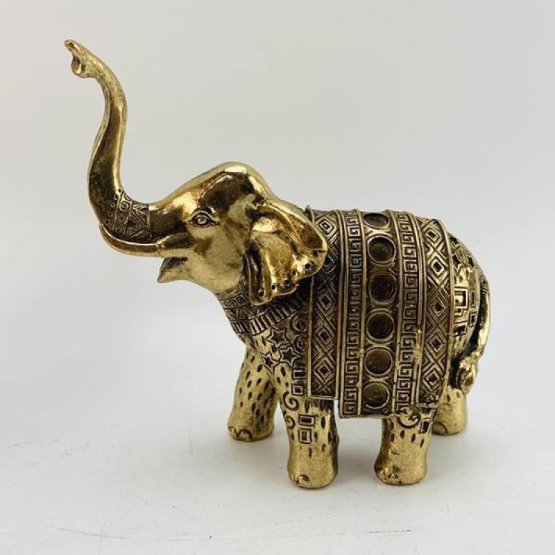 TABLE DECORATIVE, ELEPHANT, GOLD, 14.5x6x14.5cm 752-11513