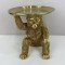 TABLE DECORATIVE, GORILLA WITH A TRAY, GOLD,16.5x15x17cm 752-11541