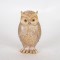TABLE DECORATIVE, OWL, GREY & GOLD, 9x8x17cm 752-11565