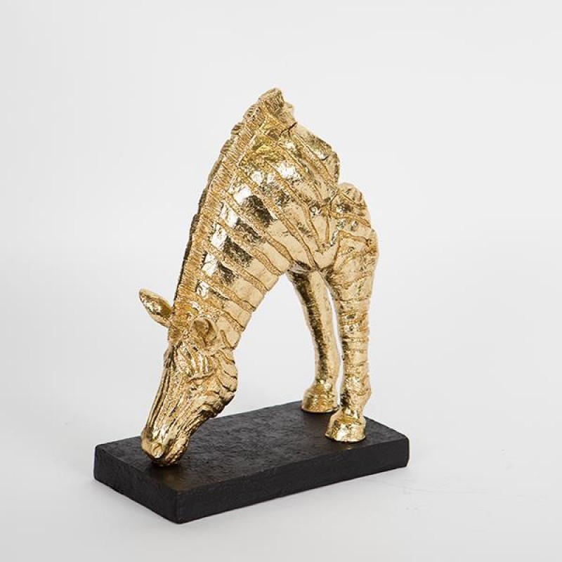 TABLE DECORATIVE, HORSE, GOLD, 17x9.5x23.5cm 752-11573
