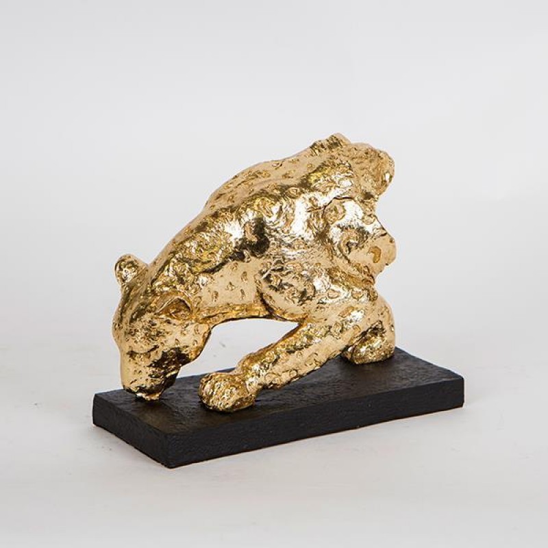 TABLE DECORATIVE,TIGER, GOLD, 21x9x16.5cm 752-11575