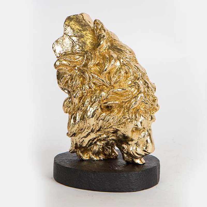 TABLE DECORATIVE, LION, GOLD, 14.5x11.5x20.5cm 752-11576