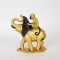 TABLE DECORATIVE, ELEPHANT, GOLD & BLACK, 20.5x10x22cm 752-11582