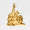TABLE DECORATIVE, ANIMALS, GOLD, 20x9.5x23cm 752-11583