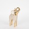 TABLE DECORATION, ELEPHANT,POLYRESIN,  WHITE-GOLD, 10.5x6x19.5cm 752-11610