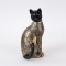 TABLE DECORATION, CAT,POLYRESIN, BLACK & GOLD, 13.5x11.5x24cm 752-11627