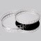 TRAY, METAL, WITH MIRROR, SILVER,SET 2PCS, L:35x35x4, S:30x30x3.5cm 752-16048