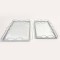 TRAY, METAL,WITH MIRROR, SILVER, 45X30X6CM, 40X24X6CM 752-16094