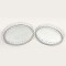 TRAY, METAL,WITH MIRROR, SILVER, 36.5X6CM 752-16097