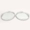 TRAY, METAL,WITH MIRROR, SILVER, 45X30X6CM 752-16098