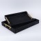 TRAY, SET 2PCS, PU, BLACK, 40x30x4.5, 34x24x5.5cm 752-16106