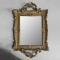 TRAY,  WITH MIRROR,  PLASTIC, GOLD, 38x22cm 752-16110