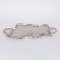 TRAY, METAL, SILVER, 52x24x4cm 752-16119