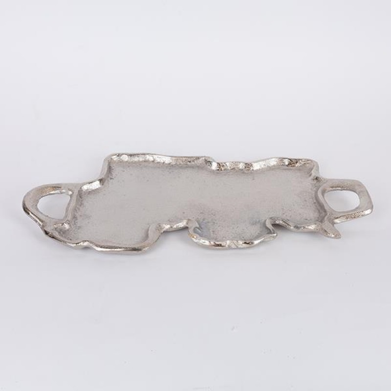 TRAY, METAL, SILVER, 52x24x4cm 752-16119