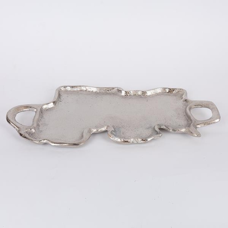 TRAY, METAL, SILVER, 63x28,5x4cm 752-16120