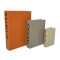 DECORATIVE BOOK BOX, ORANGE, BEIGE, GREY, SET 3PCS,  30x21.5x6 , 23x17x4.5, 16x11x3cm 752-17032