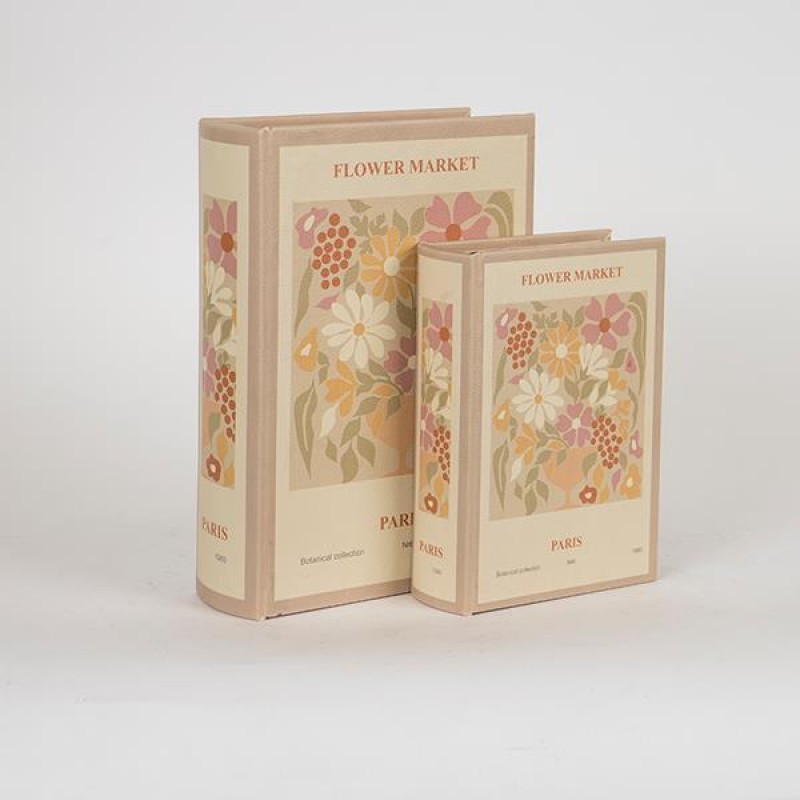 ДЕКОРАТИВНА КУТИЯ КНИГА, ДЪРВЕНА, БЕЖОВА, КОМПЛЕКТ 2 БР. ДЕКОРАТИВНА КУТИЯ КНИГА, ДЪРВЕНА, БЕЖОВА, КОМПЛЕКТ 2 БР.