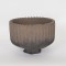 POT, CERAMIC, BROWN, 28x28x19cm 752-18024