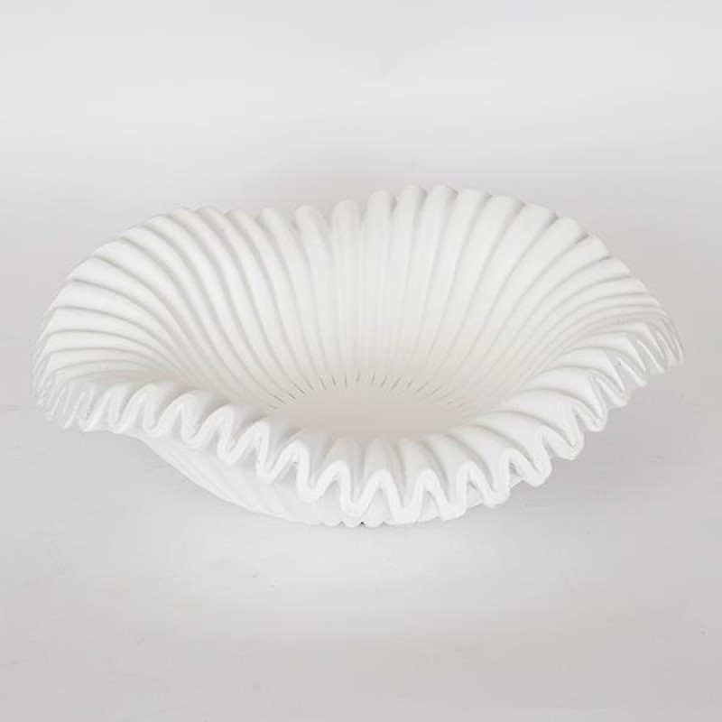 POT, CERAMIC, WHITE, 37.5x37.5x11.5cm 752-18026