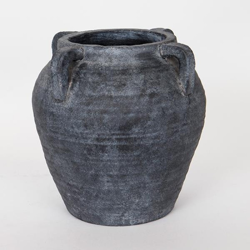 POT, BLACK, WITH HANDLERS, 26.5x26.5x26.5 cm 752-18042