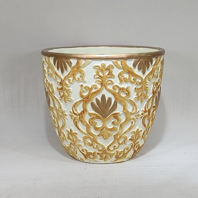 САКСИЯ ЦИМЕНТ КРЕМ-ЗЛАТО 20.5X20.5X18CM САКСИЯ ЦИМЕНТ КРЕМ-ЗЛАТО 20.5X20.5X18CM