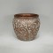 POT, CEMENT, BRONZE & WHITE,WITH LEAFS DESIGN , 23.5x23.5x20.5cm 752-18100