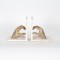 BOOKEND, WOODEN, HANDS, GOLD, 15x10.5x17cm 752-19043