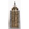VASE WITH TOP, CERAMIC, GOLD & SILVER,12x12x32cm 752-20042