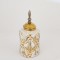 VASE WITH TOP, CERAMIC, WHITE & GOLD, 12x12x27cm 752-20058