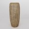 VASE, CERAMIC, BROWN & GOLD, 17.5x17.5x39.5cm 752-20120